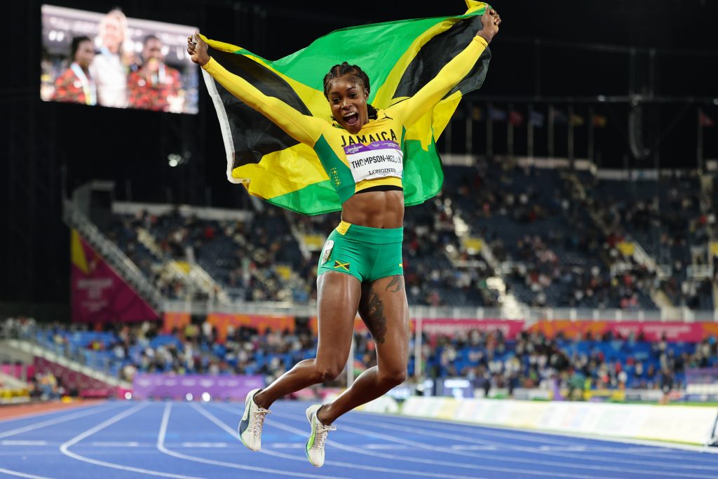 Elaine Thompson-Herah wins the womens 100m